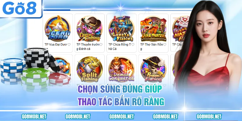 Chọn súng đúng giúp thao tác bắn rõ ràng