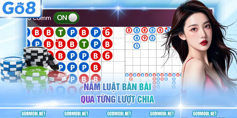 Nắm luật bàn bài qua từng lượt chia