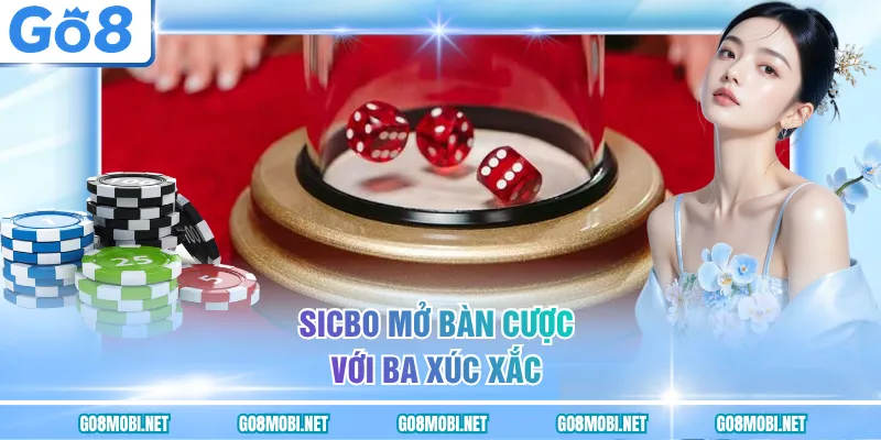 Sicbo mở bàn cược với ba xúc xắc